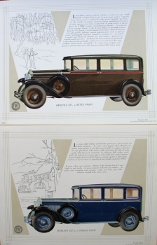 Fiat 521 - 525 Modelprogram 1929 Carbrochure-Map (0345)